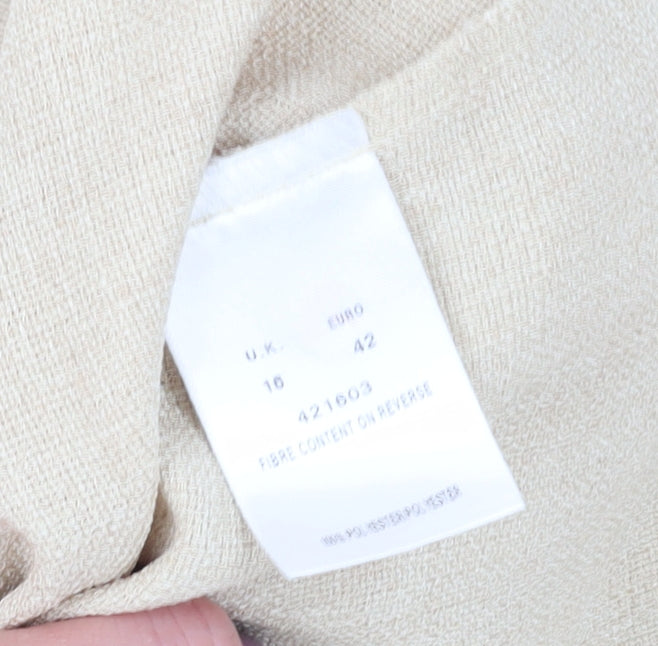 Eastex Women's Beige Short Sleeve Blazer UK 16