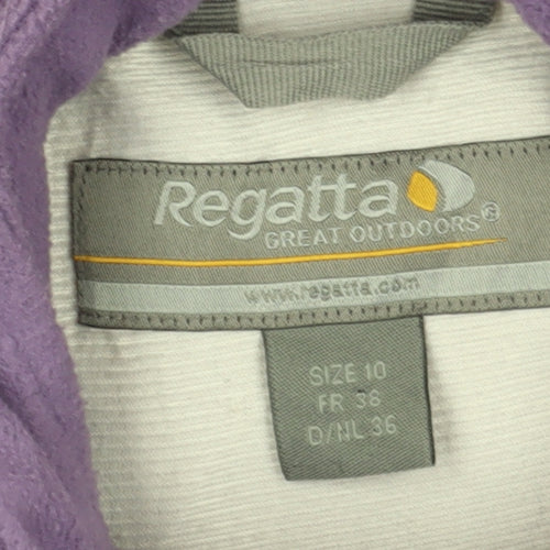 Regatta Women's Purple Fleece Jacket Size 10