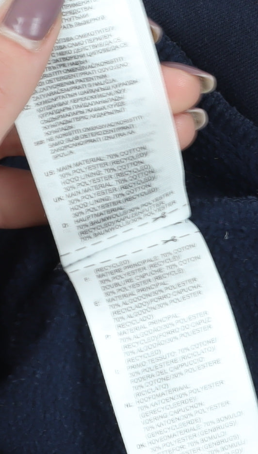 Adidas Men's Blue XL Full Zip Hoodie