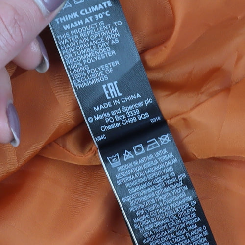 Marks and Spencer Women's Orange Anorak Jacket Size 14