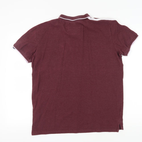 Tokyo Laundry Men's Red Polo Shirt L Short Sleeve