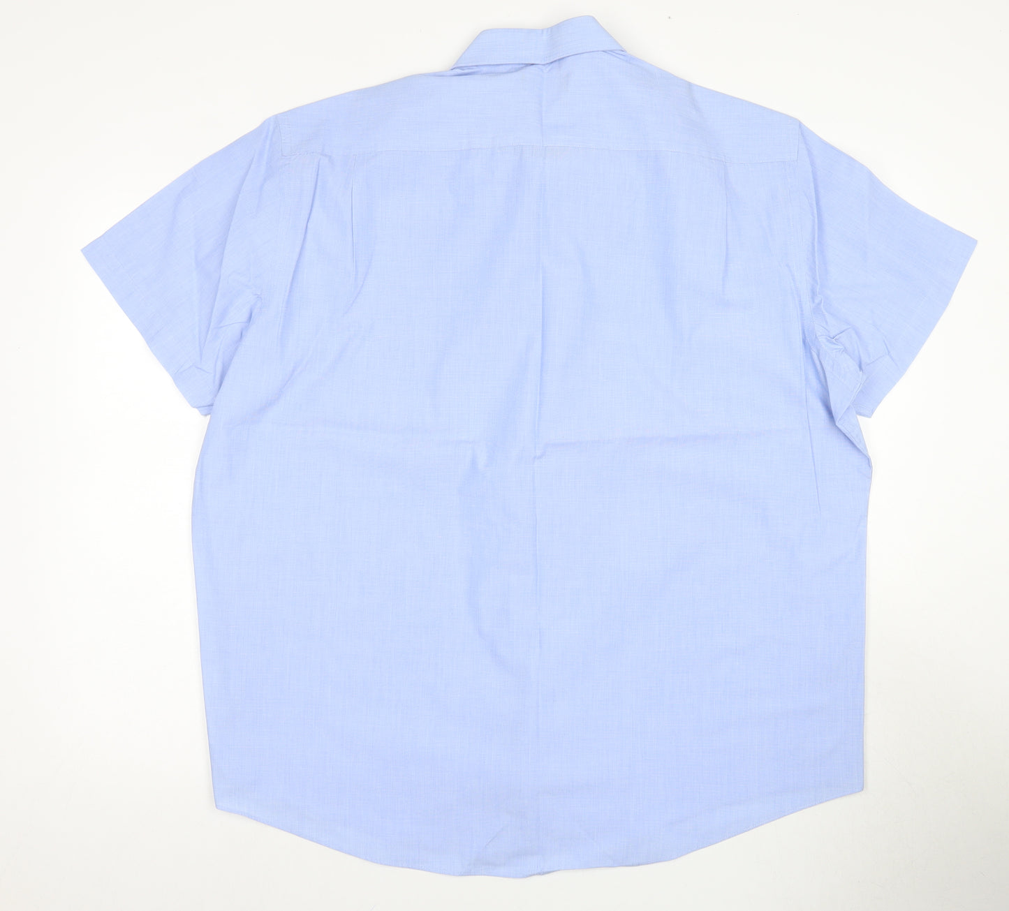 Thomas Nash Men's Blue Short Sleeve Shirt Size 17.5