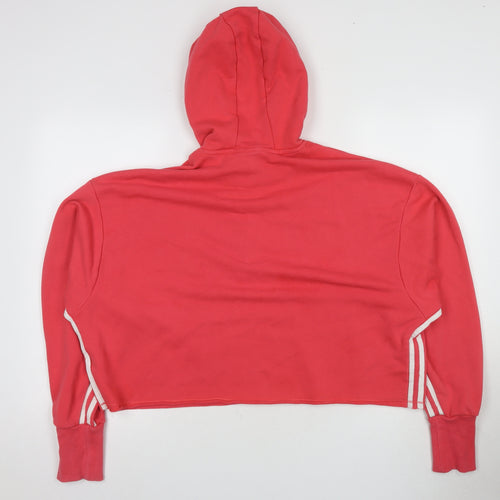 Adidas Women's Red Pullover Hoodie - L - Casual Comfort