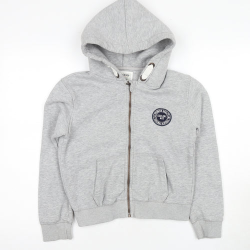 SoulCal & Co Boys Grey Full Zip Hoodie - 13 Years, Logo Accent