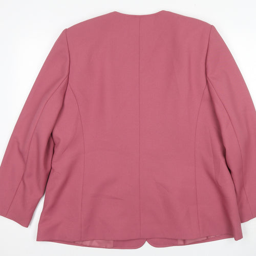 Eastex Pink Women's Blazer Size 16 Suit Jacket Workwear