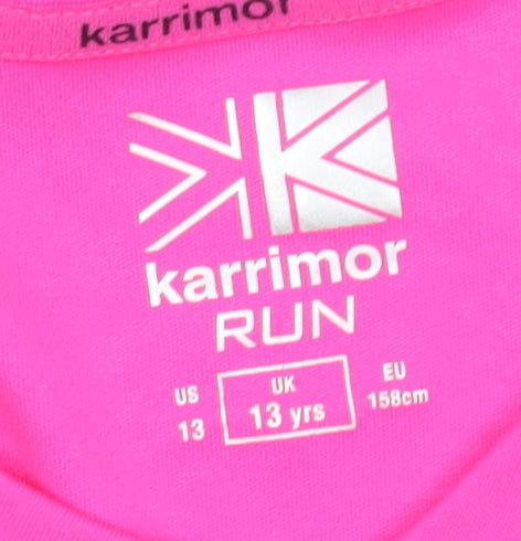 Karrimor Girls Pink Long Sleeve Running Top - 13 Years