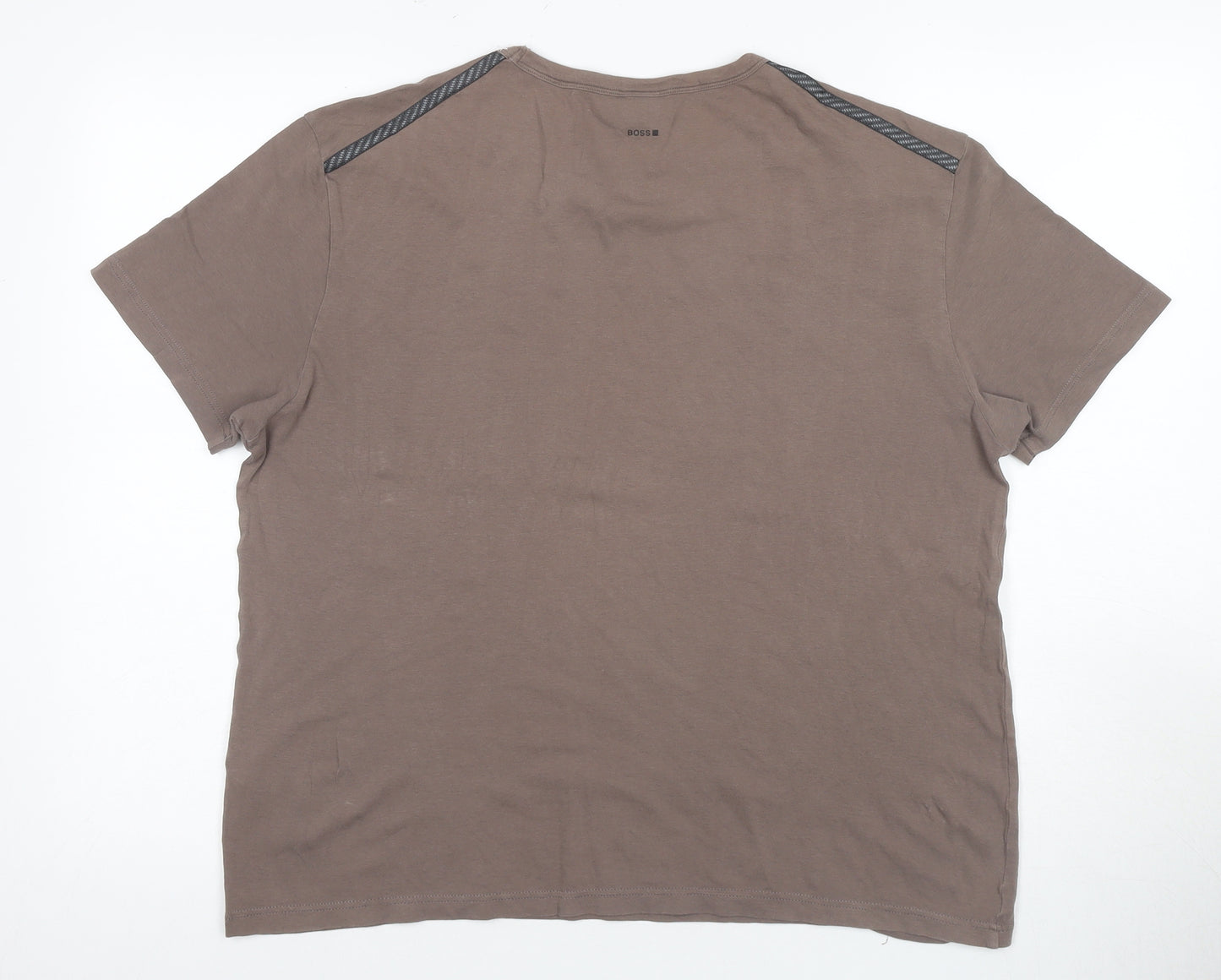 Hugo Boss Men's Brown Crew Neck T-Shirt - Size L