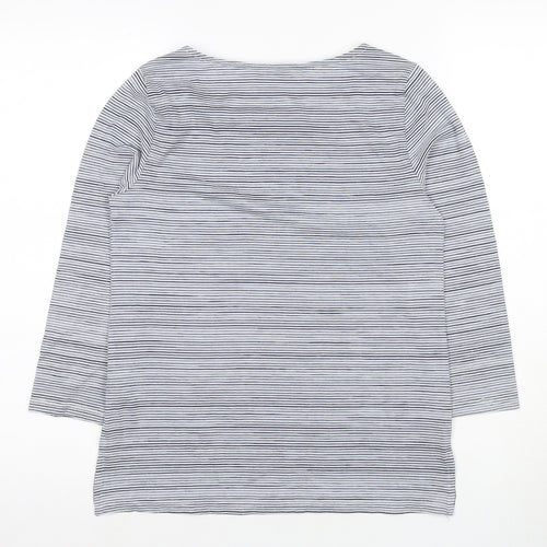Jasper Conran Women's Blue Striped T-Shirt, Size 10