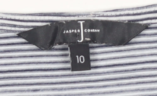 Jasper Conran Women's Blue Striped T-Shirt, Size 10