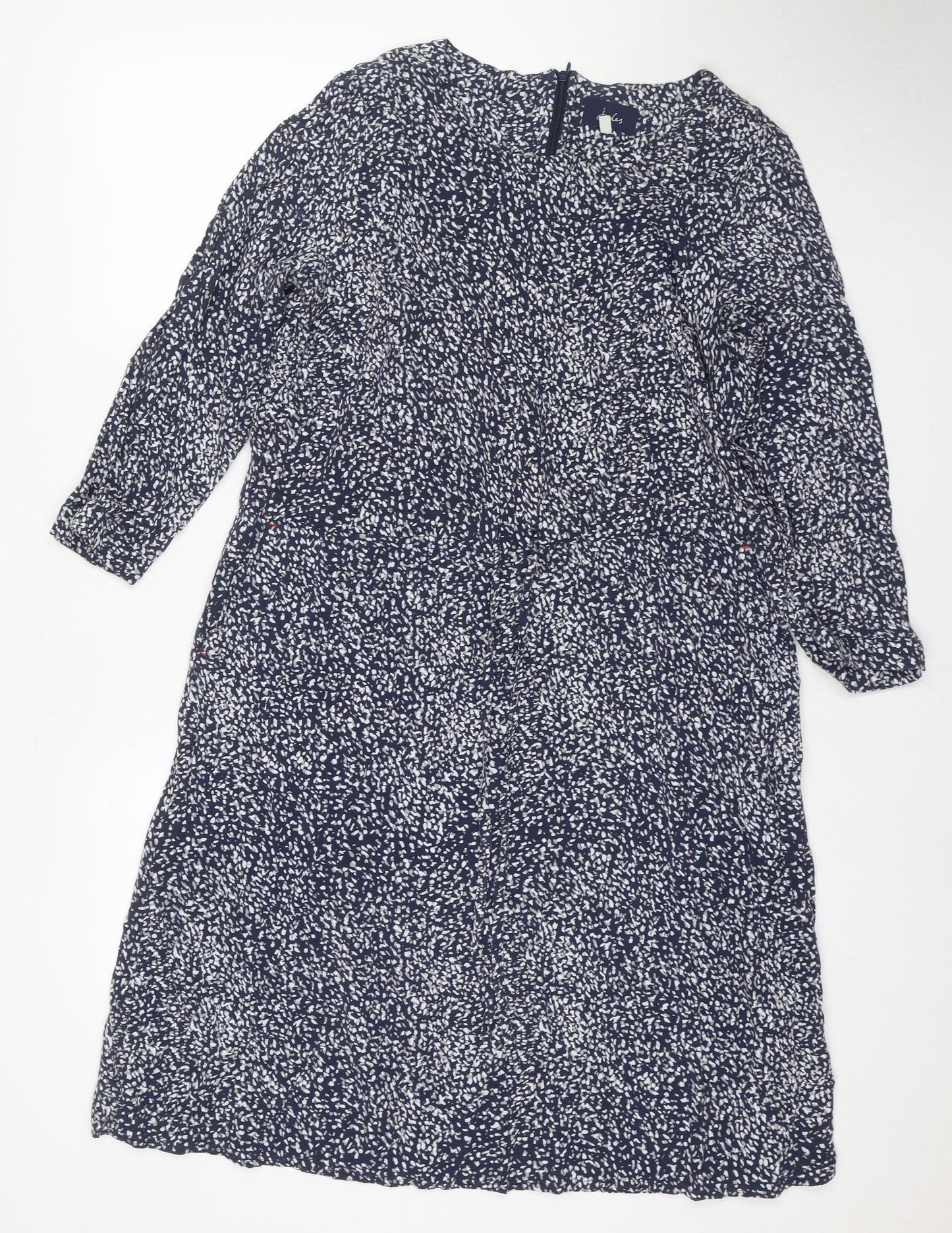 Joules Women's Blue Animal Print Shift Dress Size 12