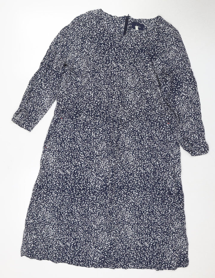 Joules Women's Blue Animal Print Shift Dress Size 12