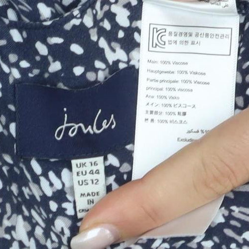 Joules Women's Blue Animal Print Shift Dress Size 12