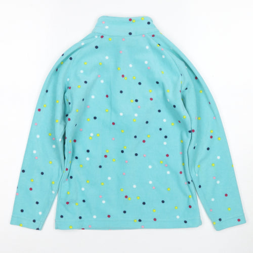 Mountain Warehouse Girls' Blue Spotted Fleece Pullover Sweatshirt