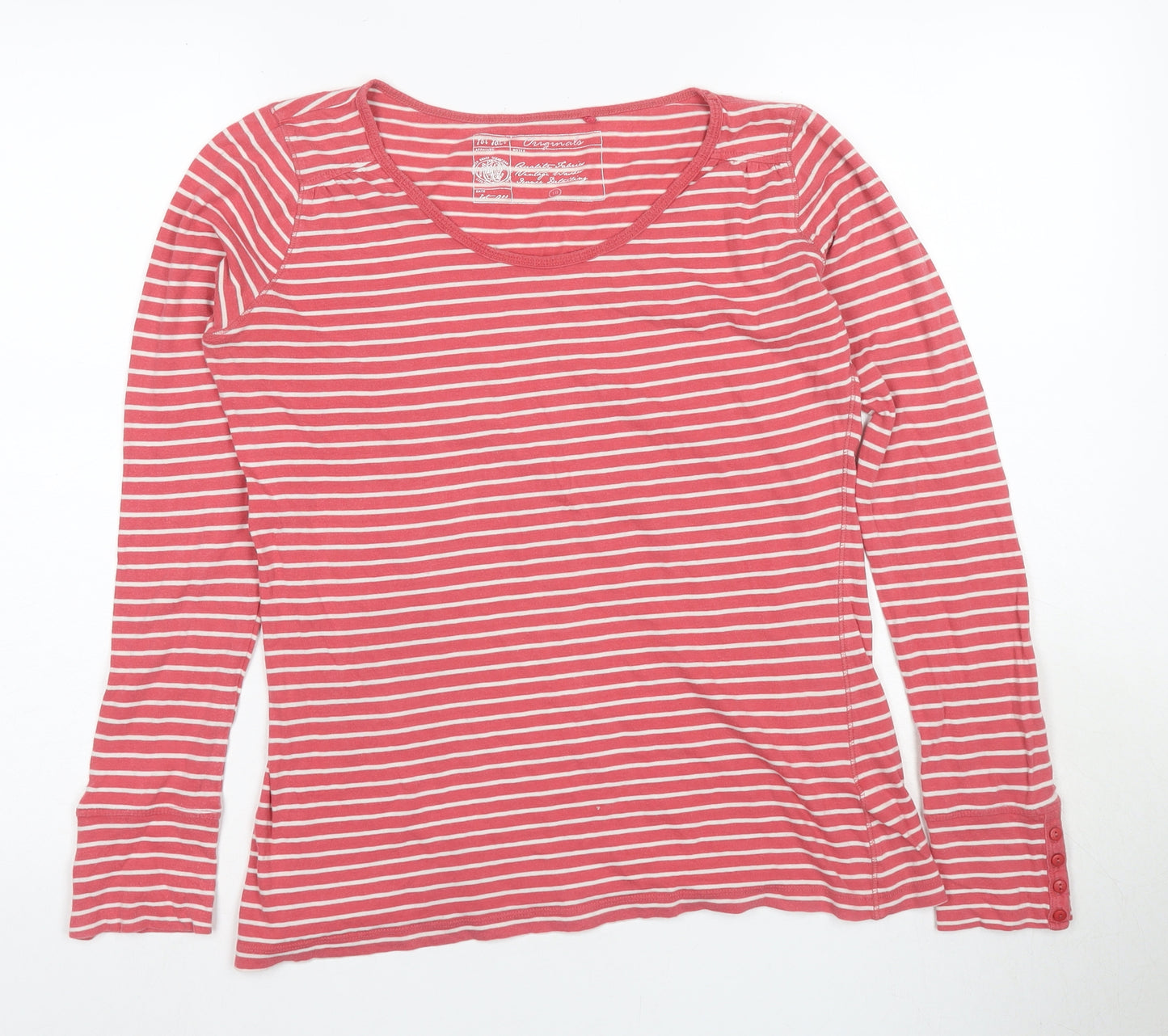 FatFace Women's Red Striped Long Sleeve T-Shirt