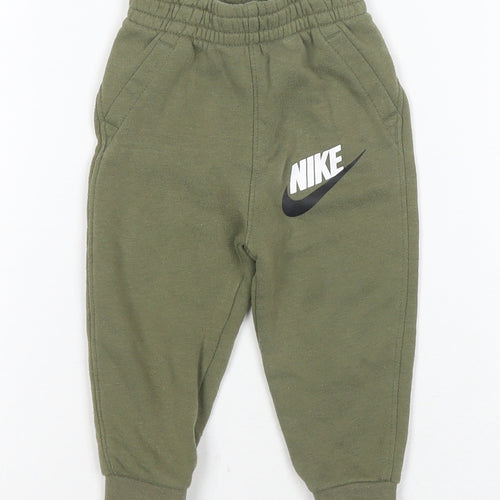 Nike Unisex Baby Green Jogger Trousers, 12 Months