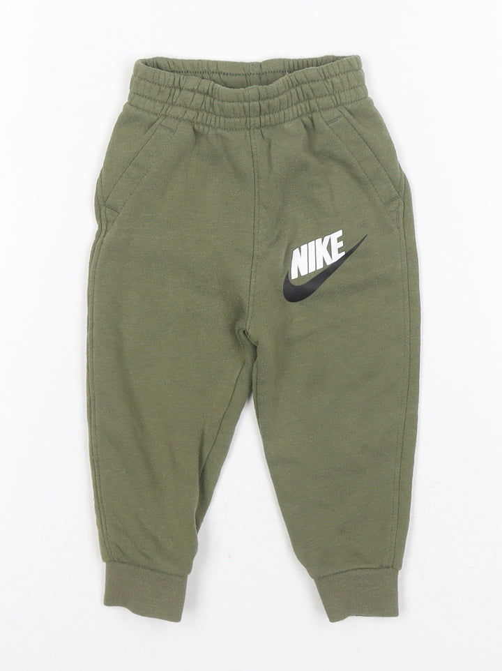 Nike Unisex Baby Green Jogger Trousers, 12 Months
