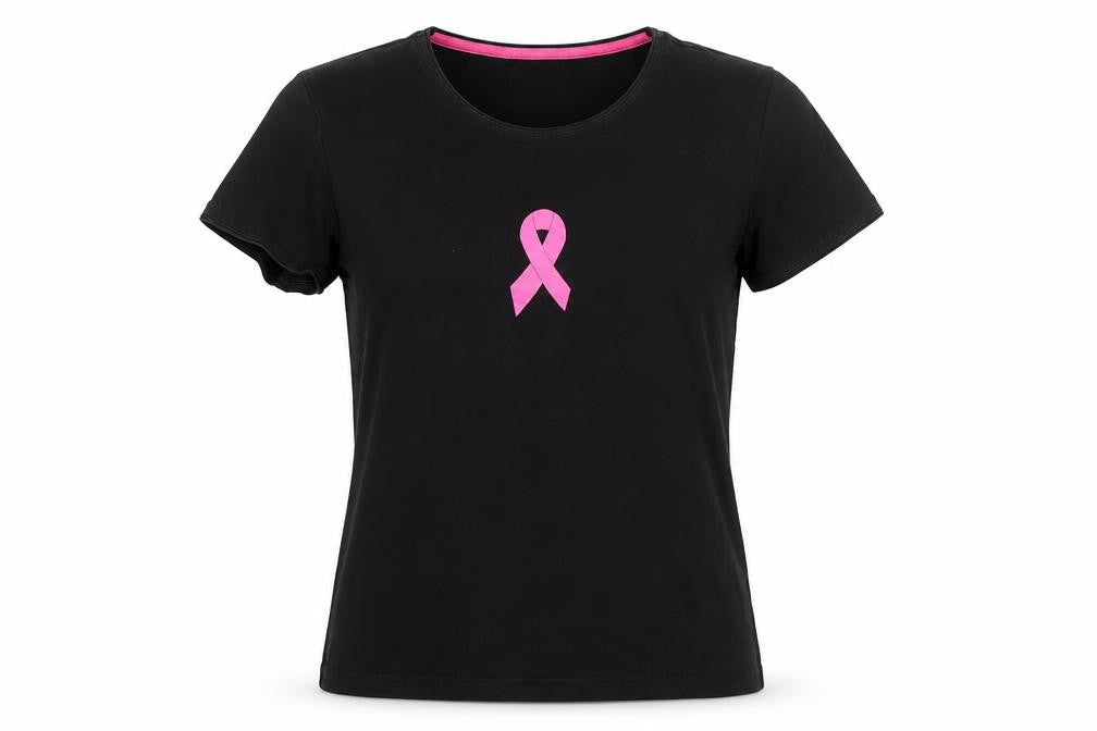 Front view of Adidas Women's Black Short Sleeve T-Shirt, size 10
