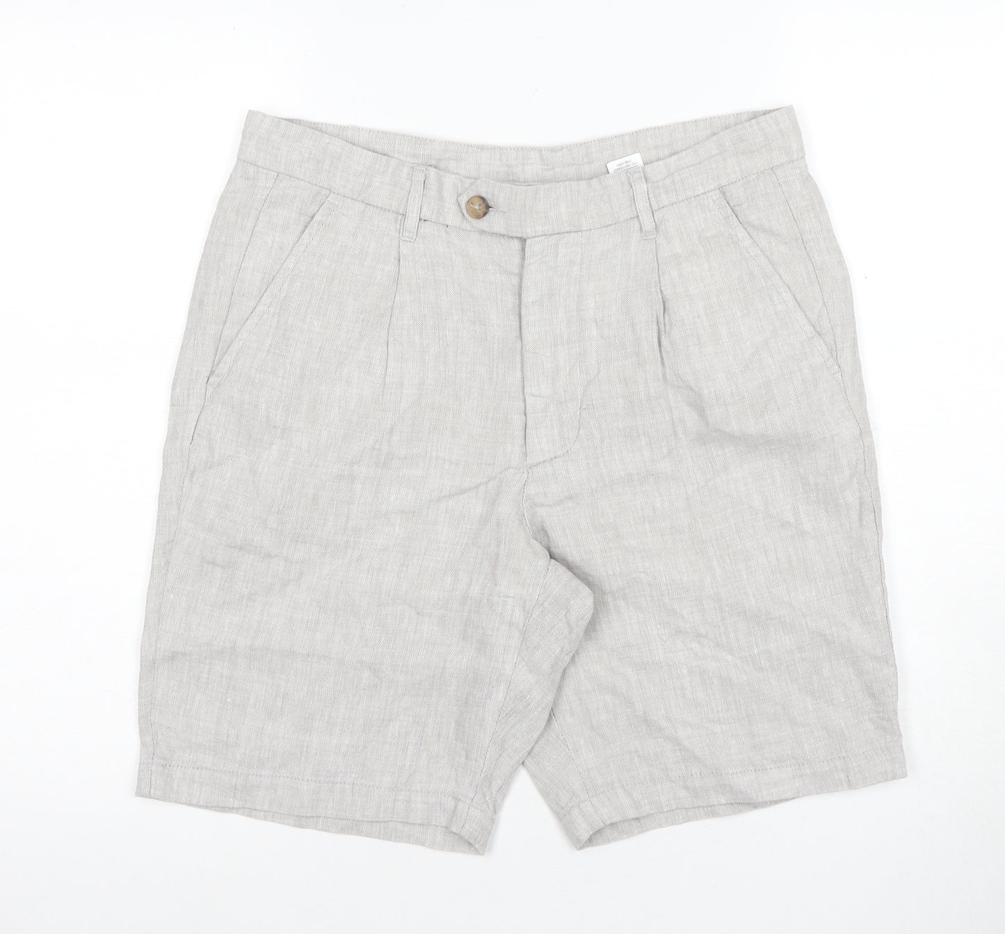 Jaeger Men's Grey Chino Shorts, Size 32, Casual