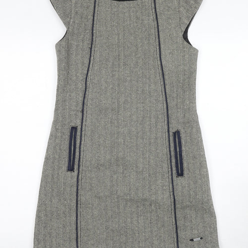 Superdry Women's Grey Tweed Sheath Dress S