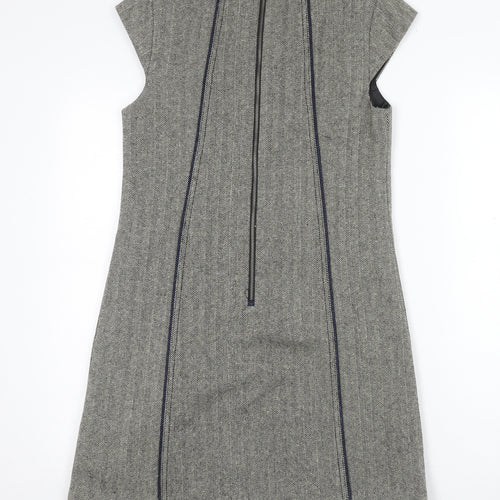 Superdry Women's Grey Tweed Sheath Dress S