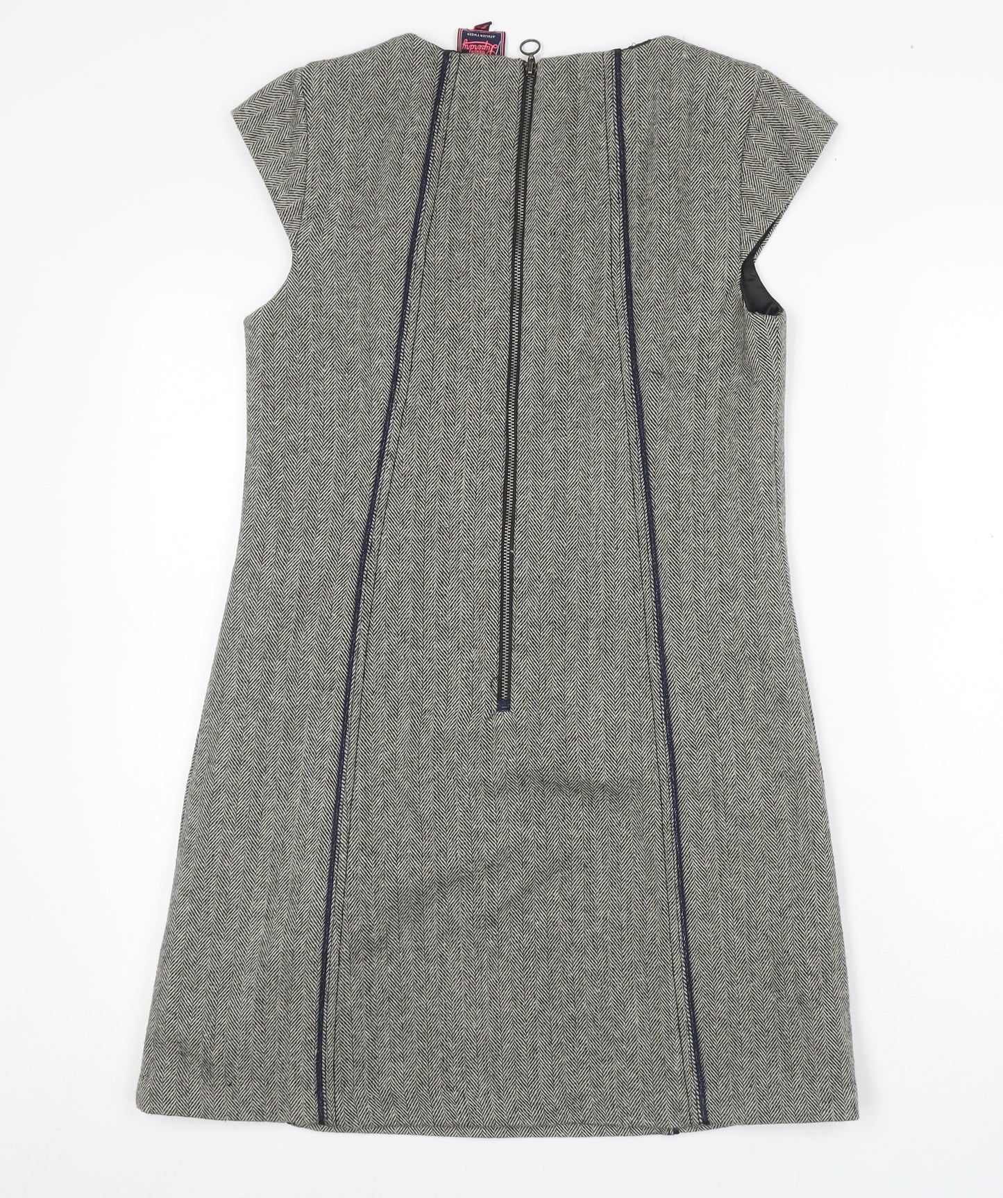 Superdry Women's Grey Tweed Sheath Dress S