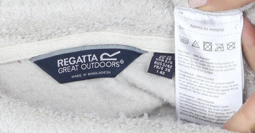 Regatta Women's Grey Fleece Pullover Sweatshirt Size 12