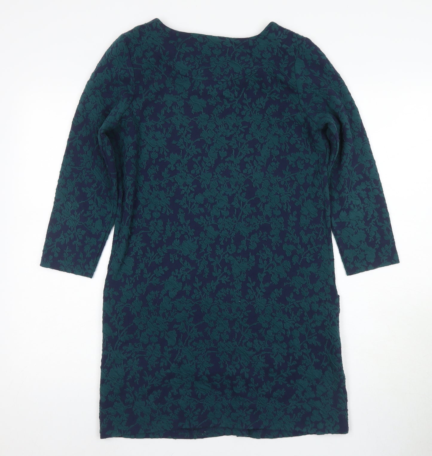 Joules Women's Blue Shift Dress Size 6 with Floral Pattern