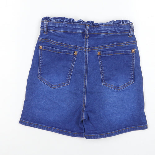 Firetrap Girls Blue Paperbag Denim Shorts 13 Years