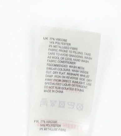 Women's Red Boat Neck Pullover White Stuff Jumper, Size 8