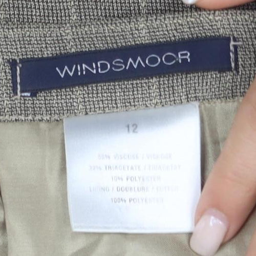 Windsmoor Women's Beige Midi Pencil Skirt Size 12