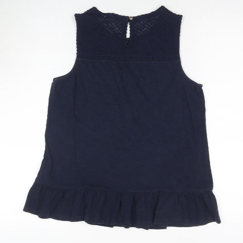 Fat Face Women's Blue Tank, Size 12, Lightweight Sleeveless