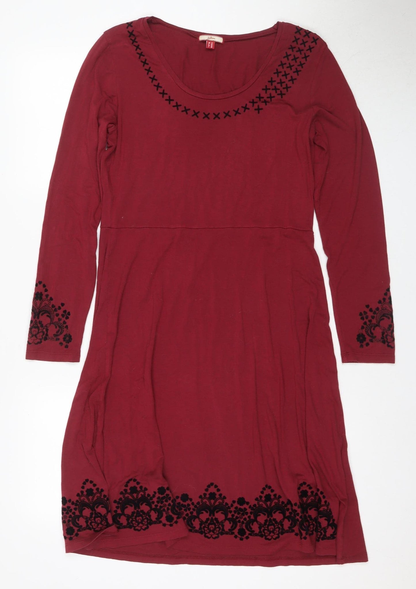 Joe Browns Women's Red Sheath Dress, Size 12, Floral