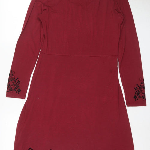 Joe Browns Women's Red Sheath Dress, Size 12, Floral