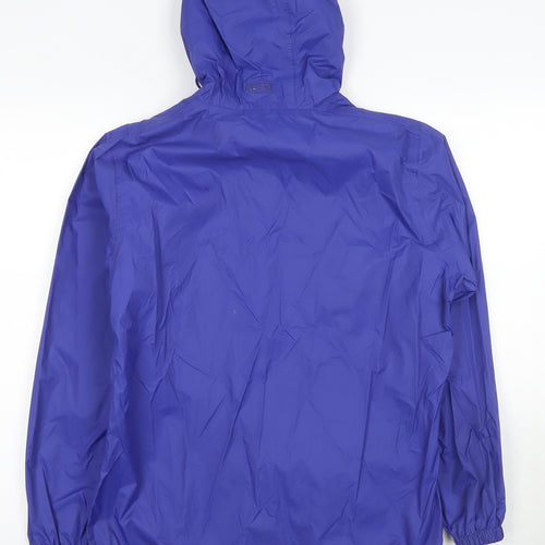 Gelert Women's Blue Waterproof Hooded Rain Jacket Size 10