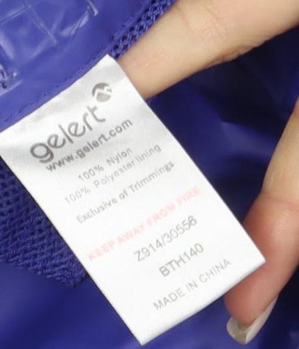 Gelert Women's Blue Waterproof Hooded Rain Jacket Size 10