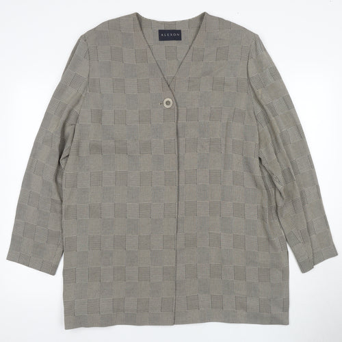 Alexon Women's Black Check Suit Jacket Size 18
