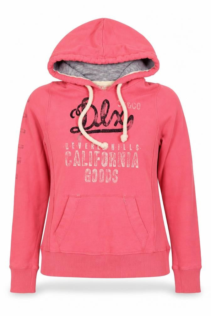 Front view of SoulCal Women's Pink Pullover Hoodie, size 8