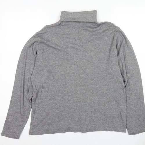 James Pringle Men's Grey High Neck Long Sleeve T-Shirt
