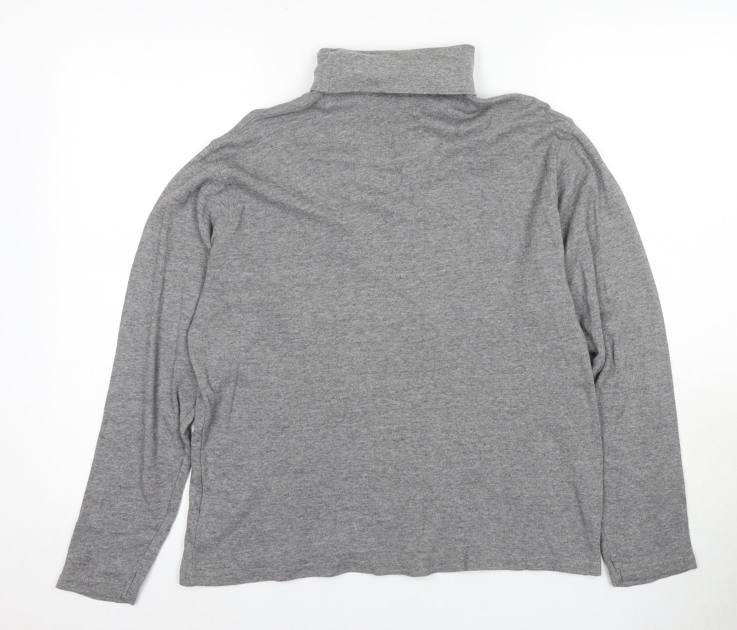 James Pringle Men's Grey High Neck Long Sleeve T-Shirt