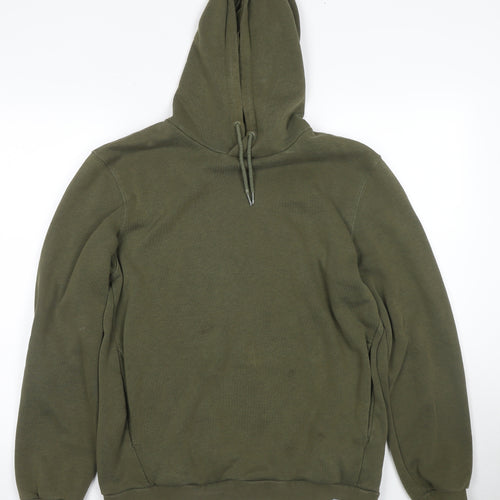 Puma Men's Green Pullover Hoodie Medium