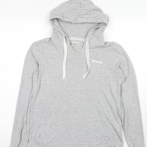 Bench Women's Grey Sweatshirt, S, Full Zip Urban Style
