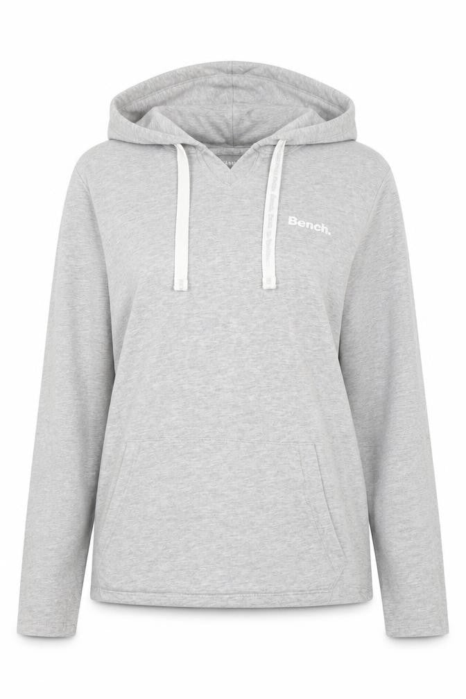 Front view of Bench Women's Grey Sweatshirt, S, Full Zip Urban Style