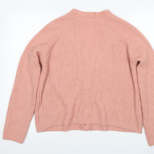 Fat Face Women's Pink Cardigan, V-Neck, Size 14