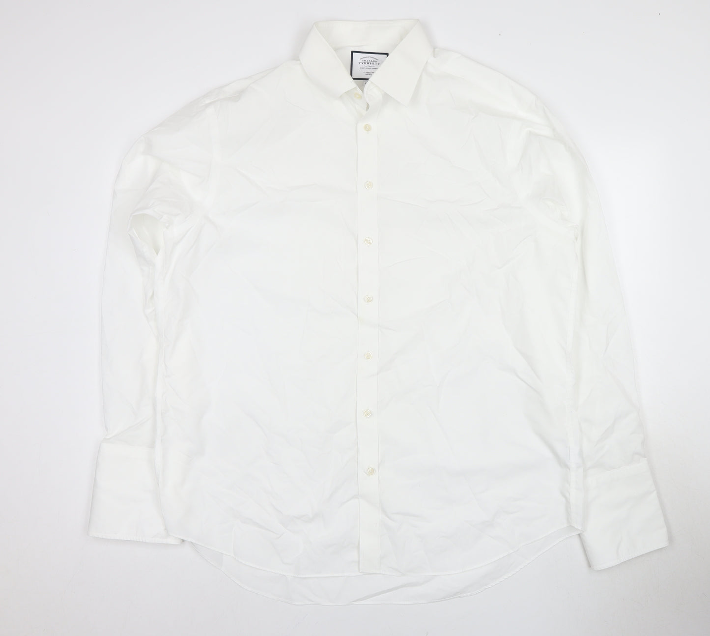 Charles Tyrwhitt Men's White Classic Fit Dress Shirt