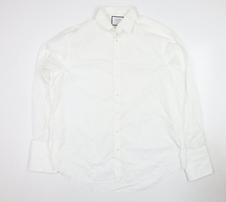 Charles Tyrwhitt Men's White Classic Fit Dress Shirt