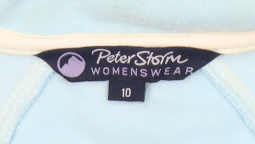 Peter Storm Women's Light Blue Size 10 1/2 Zip Sweatshirt