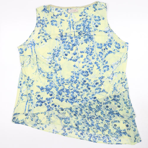 Marks and Spencer Women's Blue Floral Blouse Size 20