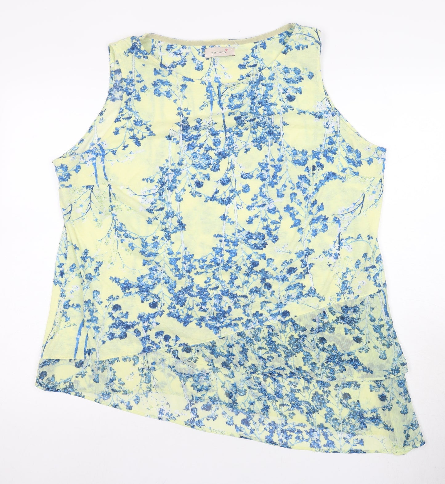 Marks and Spencer Women's Blue Floral Blouse Size 20