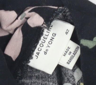 Jacqueline de Yong Women's Black Floral Jumpsuit Size 14