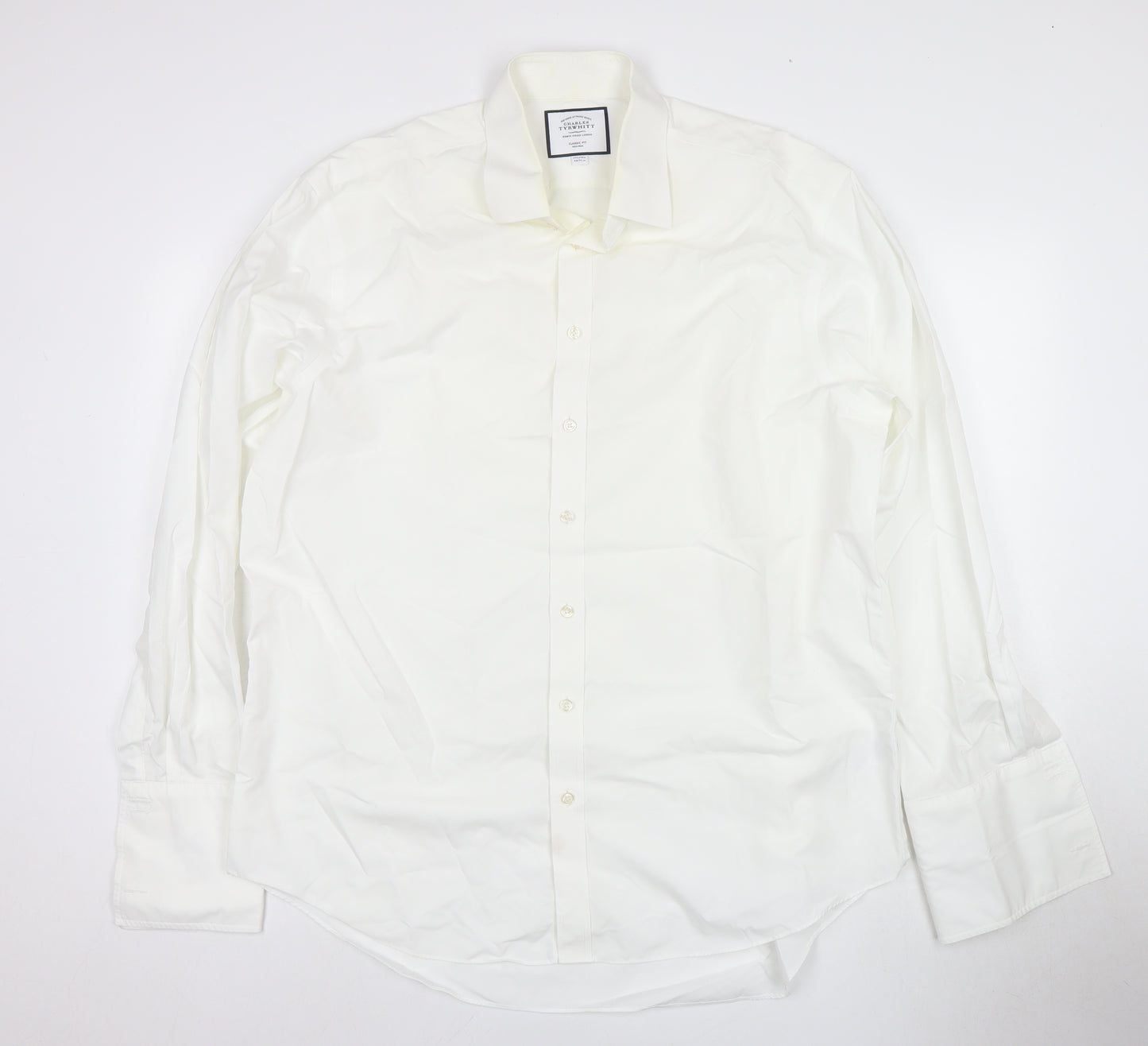 Charles Tyrwhitt Men's White Classic Dress Shirt